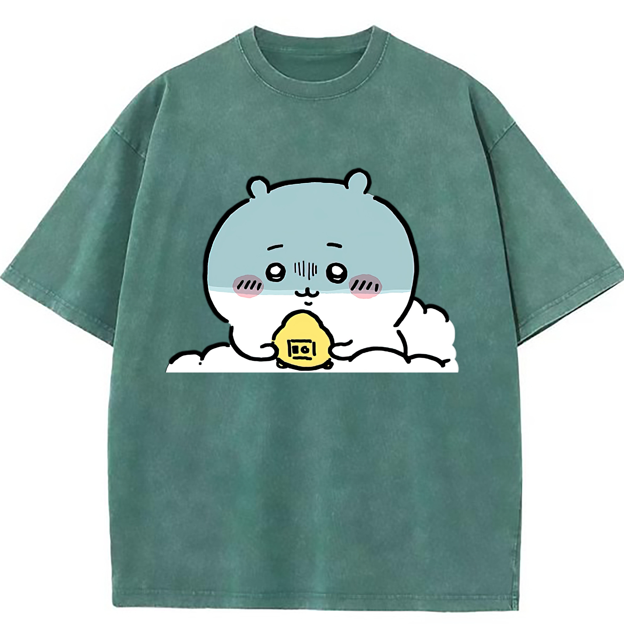 （画像用） ちいかわ ちいかわ Chii-kawa chiikawa 綿100% ヴィンテージ風 半袖Tシャツ（フロントプリント）